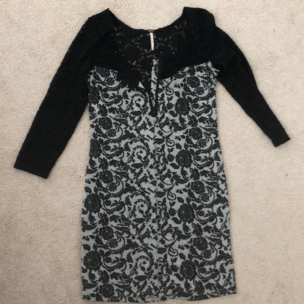 Black and grey dress